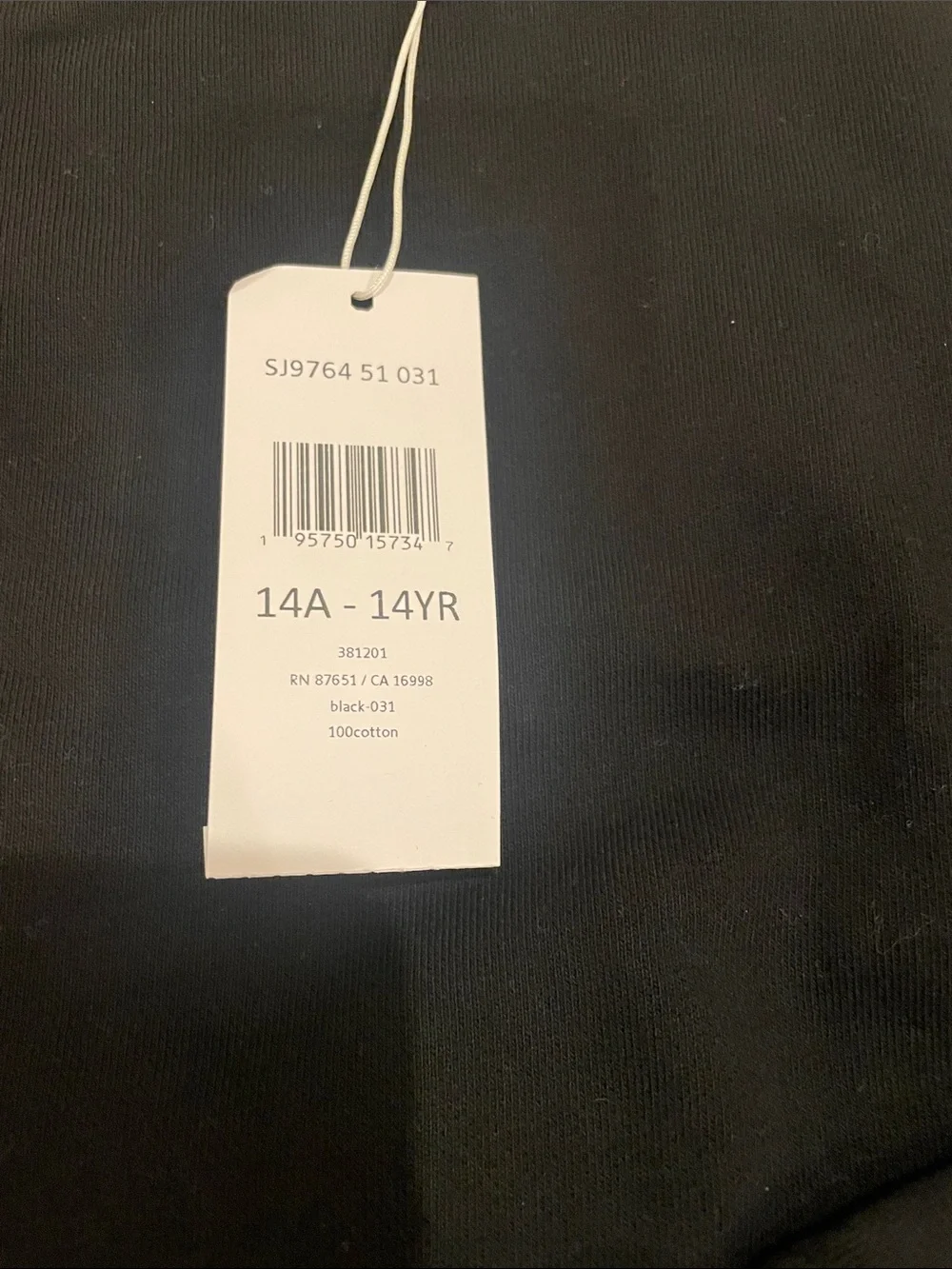 Lacoste Black Crewneck Sweatshirt with Branded Hem